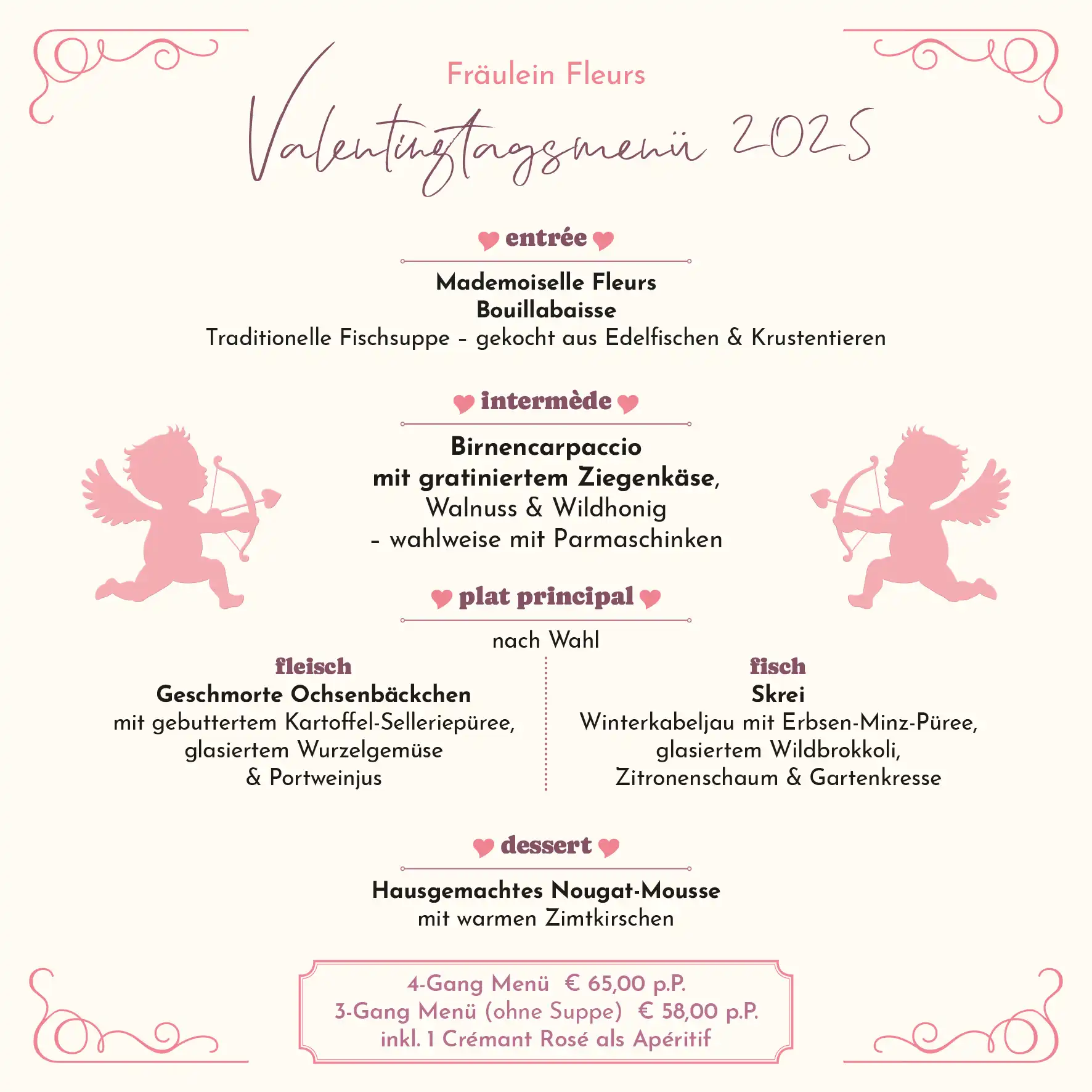 Fräulein Fleur – Valentinsmenü 2025